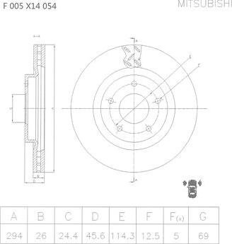 BOSCH F 005 X14 054 - Jarrulevy inparts.fi