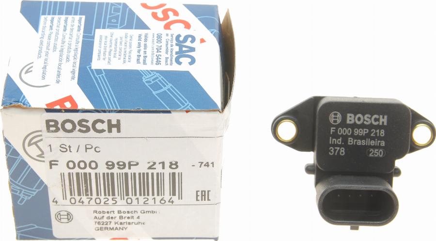 BOSCH F 000 99P 218 - Tunnistin, imusarjapaine inparts.fi