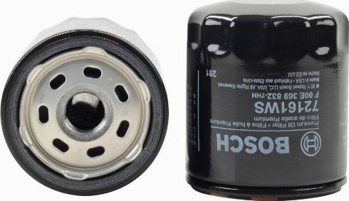 BOSCH F 00E 369 832 - Öljynsuodatin inparts.fi