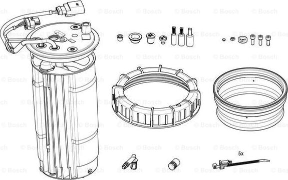 BOSCH F 01C 600 163 - Lämmitys, säiliöyksikkö (urea-aineruiskutus) inparts.fi