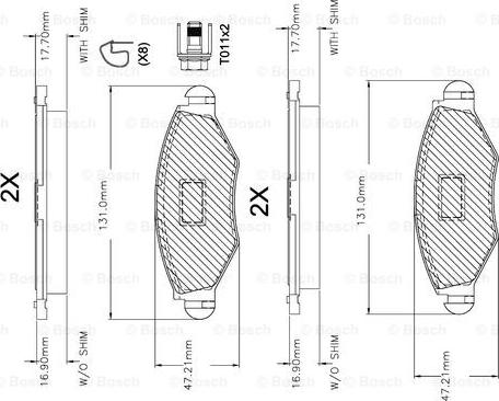 BOSCH F 03A 150 014 - Jarrupala, levyjarru inparts.fi