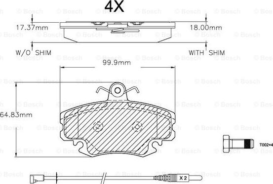 BOSCH F 03A 150 016 - Jarrupala, levyjarru inparts.fi