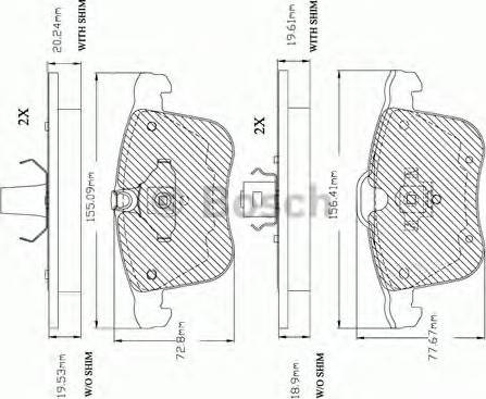 BOSCH F 03A 150 030 - Jarrupala, levyjarru inparts.fi