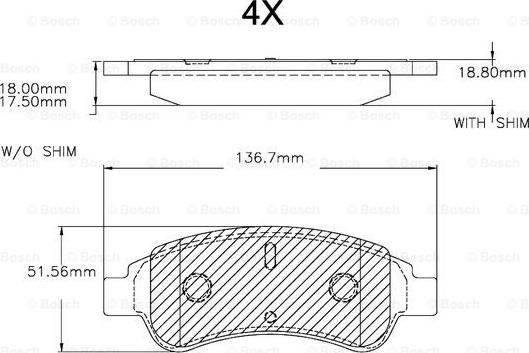 BOSCH F 03A 150 025 - Jarrupala, levyjarru inparts.fi