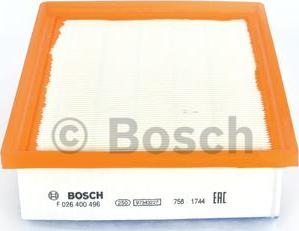 BOSCH F 026 400 496 - Ilmansuodatin inparts.fi