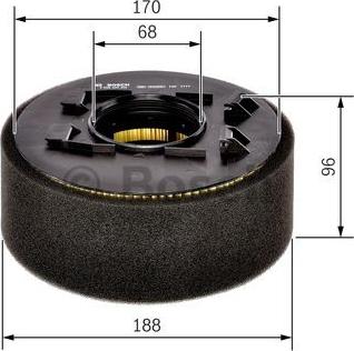 BOSCH F 026 400 462 - Ilmansuodatin inparts.fi