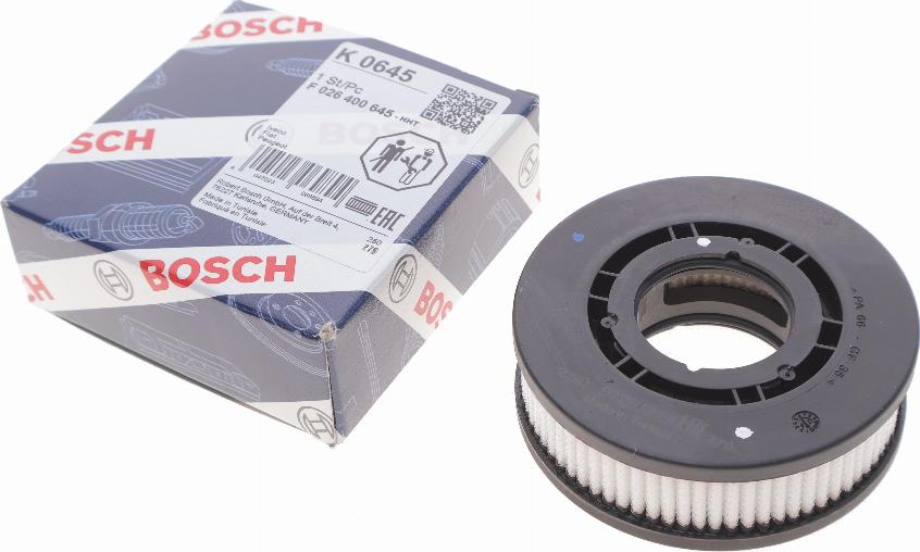 BOSCH F 026 400 645 - Suodatin, kampikammiotuuletus inparts.fi