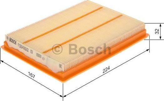 BOSCH F 026 400 602 - Ilmansuodatin inparts.fi