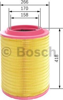 BOSCH F 026 400 072 - Ilmansuodatin inparts.fi