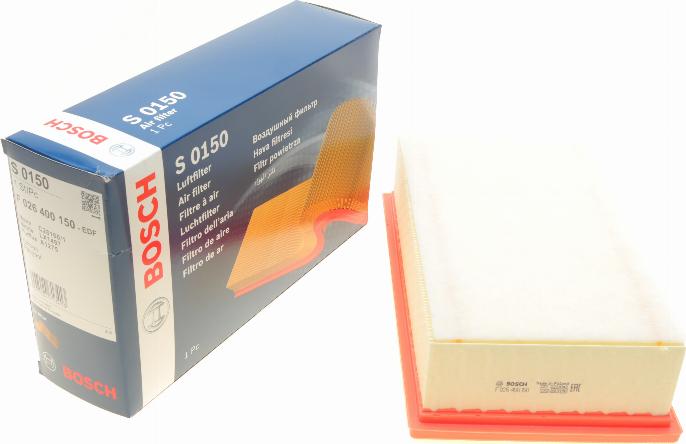 BOSCH F 026 400 150 - Ilmansuodatin inparts.fi