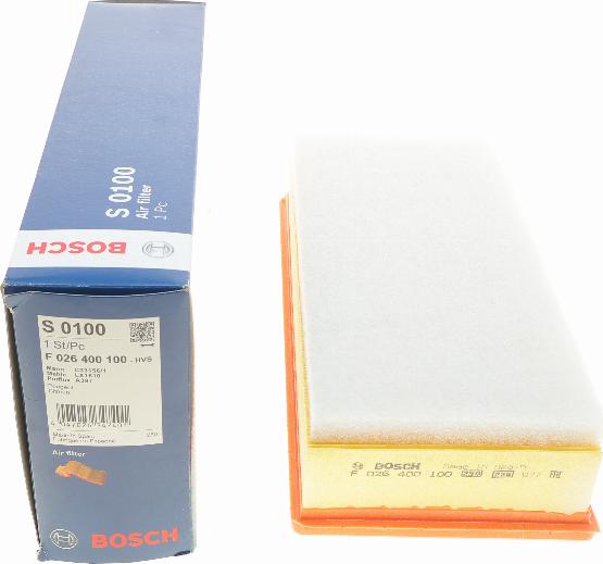 BOSCH F 026 400 100 - Ilmansuodatin inparts.fi