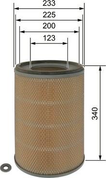 BOSCH F 026 400 399 - Ilmansuodatin inparts.fi