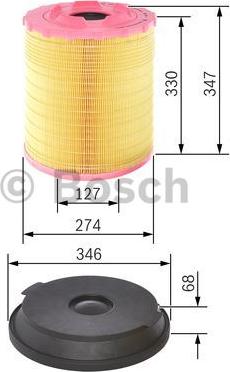 BOSCH F 026 400 288 - Ilmansuodatin inparts.fi