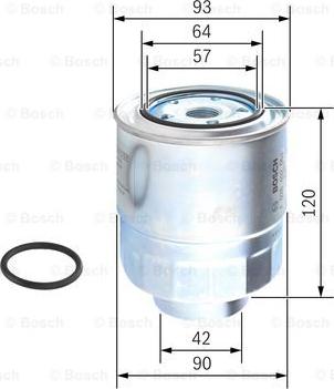 BOSCH F 026 402 063 - Polttoainesuodatin inparts.fi