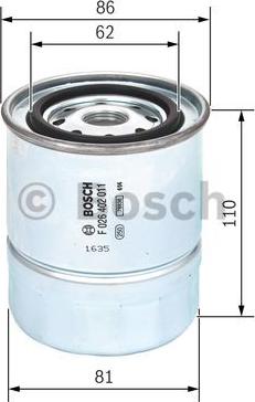 BOSCH F 026 402 011 - Polttoainesuodatin inparts.fi