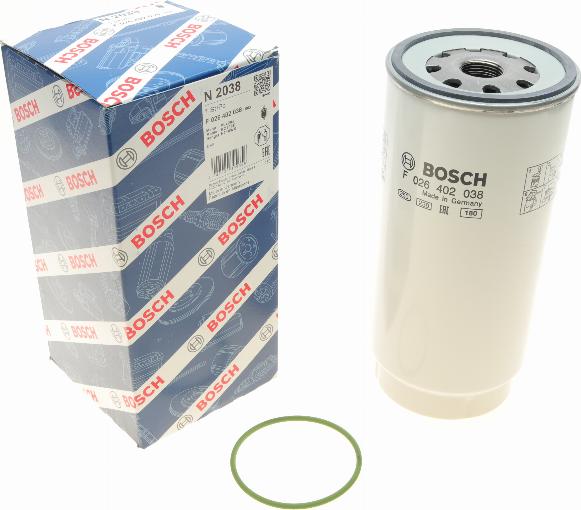 BOSCH F 026 402 038 - Polttoainesuodatin inparts.fi