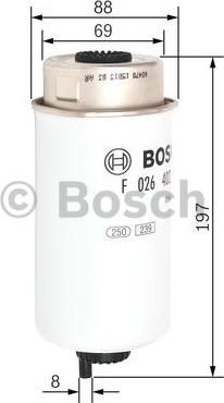 BOSCH F 026 402 122 - Polttoainesuodatin inparts.fi