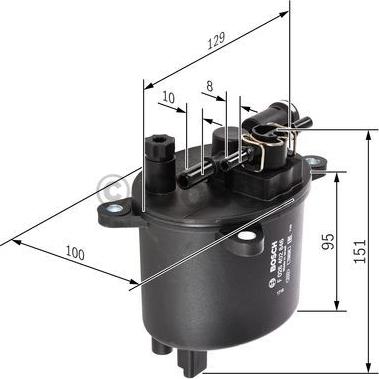 BOSCH F 026 402 846 - Polttoainesuodatin inparts.fi