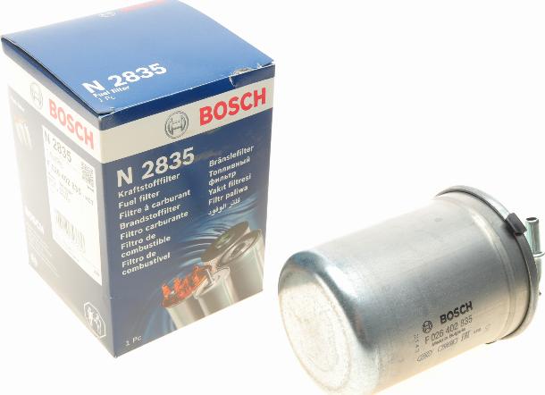 BOSCH F 026 402 835 - Polttoainesuodatin inparts.fi