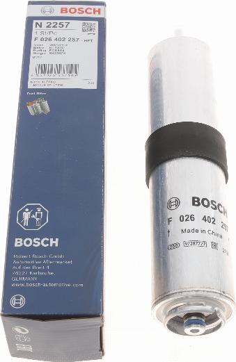 BOSCH F 026 402 257 - Polttoainesuodatin inparts.fi