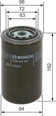 BOSCH F 026 402 790 - Polttoainesuodatin inparts.fi