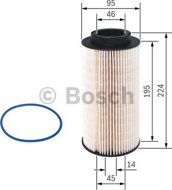 BOSCH F 026 402 745 - Polttoainesuodatin inparts.fi