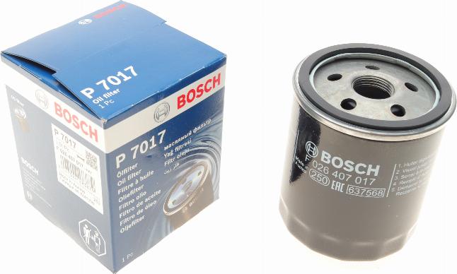 BOSCH F 026 407 017 - Öljynsuodatin inparts.fi