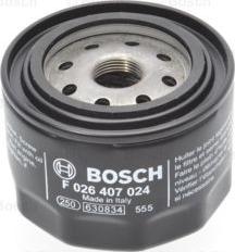 BOSCH F 026 407 024 - Öljynsuodatin inparts.fi