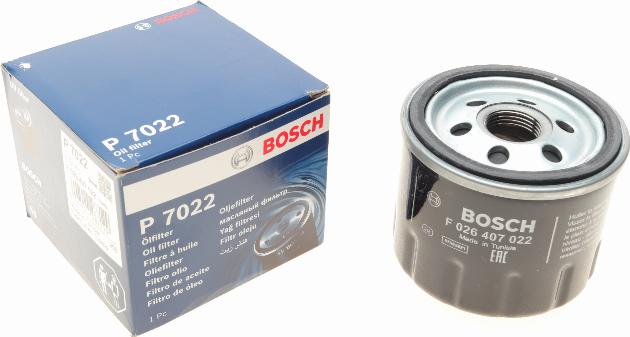 BOSCH F 026 407 022 - Öljynsuodatin inparts.fi