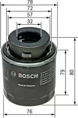 BOSCH F 026 407 079 - Öljynsuodatin inparts.fi