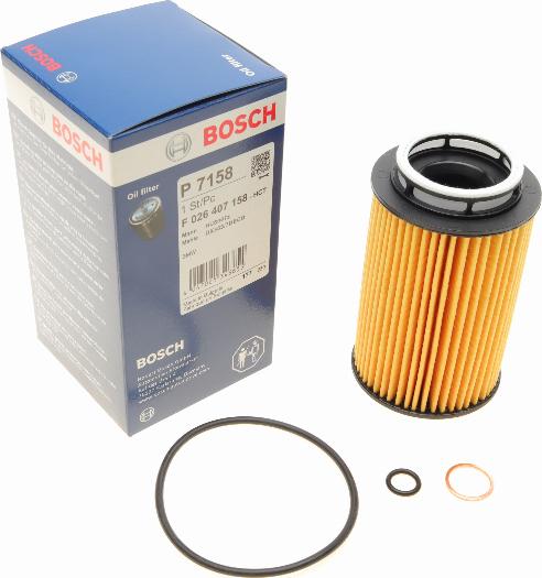 BOSCH F 026 407 158 - Öljynsuodatin inparts.fi