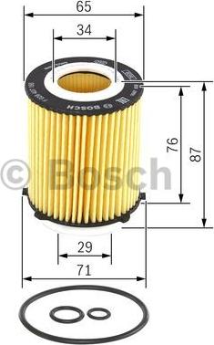 BOSCH F 026 407 166 - Öljynsuodatin inparts.fi