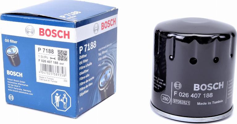 BOSCH F 026 407 188 - Öljynsuodatin inparts.fi