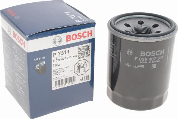 BOSCH F 026 407 311 - Öljynsuodatin inparts.fi