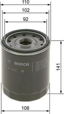 BOSCH F 026 407 263 - Öljynsuodatin inparts.fi