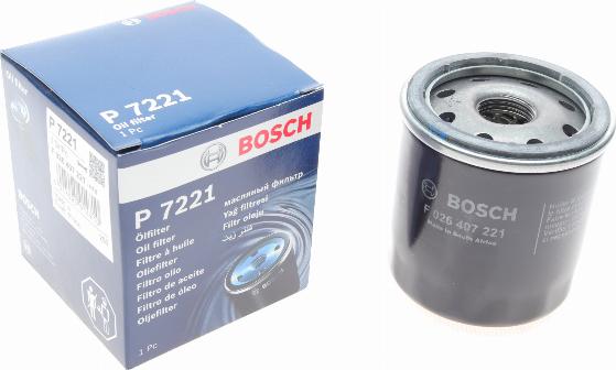 BOSCH F 026 407 221 - Öljynsuodatin inparts.fi