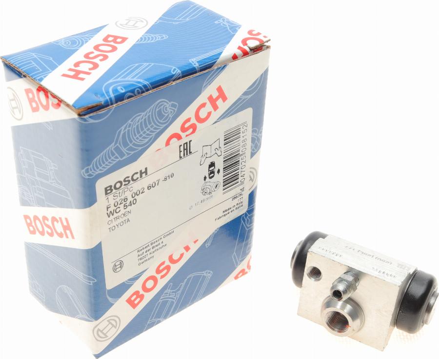 BOSCH F 026 002 607 - Jarrusylinteri inparts.fi