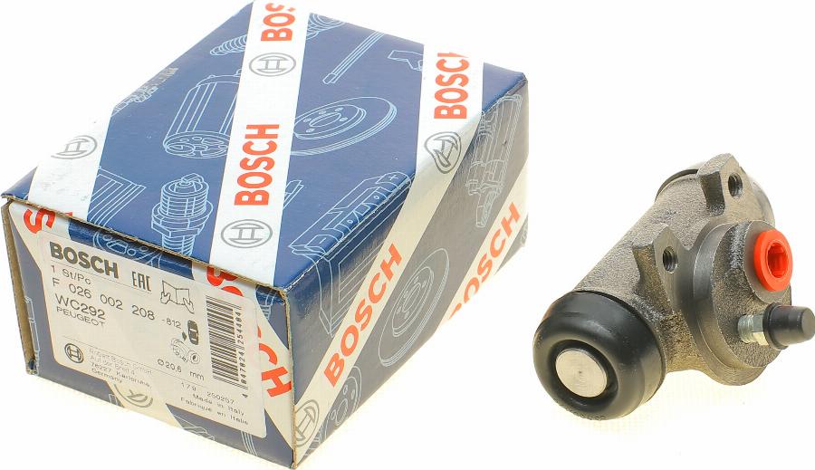 BOSCH F 026 002 208 - Jarrusylinteri inparts.fi