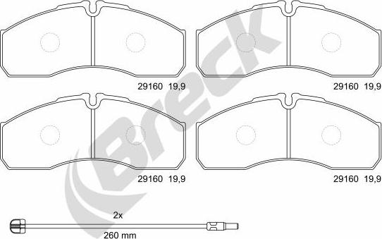 Breck 29160 00 703 00 - Jarrupala, levyjarru inparts.fi