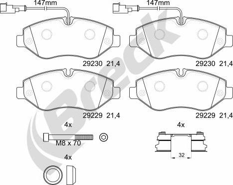 Breck 29229 00 703 10 - Jarrupala, levyjarru inparts.fi