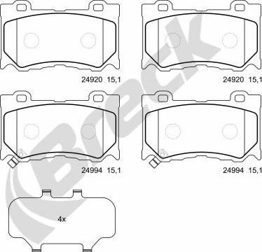 Breck 24994 00 551 00 - Jarrupala, levyjarru inparts.fi