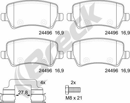 Breck 24496 00 702 10 - Jarrupala, levyjarru inparts.fi