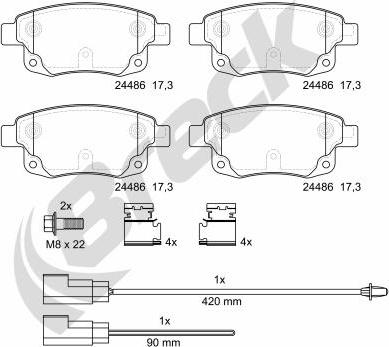 Breck 24486 00 702 10 - Jarrupala, levyjarru inparts.fi