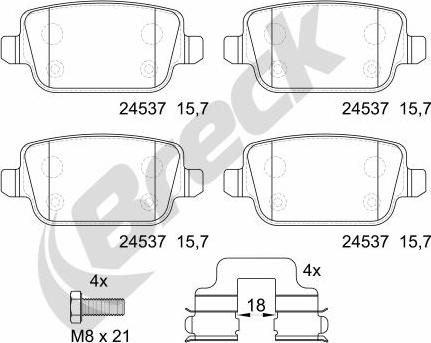 Breck 24537 00 702 00 - Jarrupala, levyjarru inparts.fi