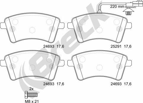 Breck 24693 00 701 10 - Jarrupala, levyjarru inparts.fi