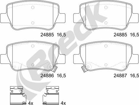 Breck 24885 00 704 10 - Jarrupala, levyjarru inparts.fi