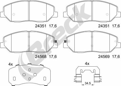 Breck 24351 00 701 00 - Jarrupala, levyjarru inparts.fi