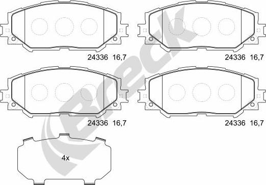 Breck 24336 00 701 00 - Jarrupala, levyjarru inparts.fi