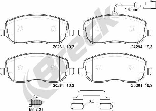 Breck 24294 00 701 00 - Jarrupala, levyjarru inparts.fi