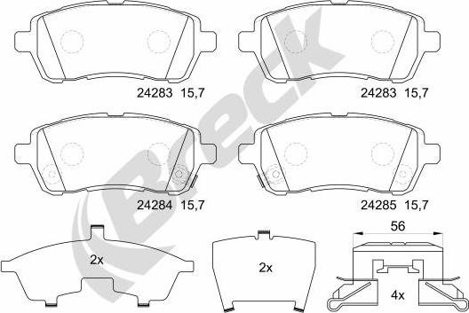 Breck 24283 00 702 10 - Jarrupala, levyjarru inparts.fi